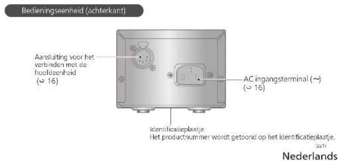 TECHNICS SL1000R - Naam van onderdelen - 4