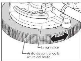 TECHNICS SL1000R - Suelte el bloqueo del brazo. - 2