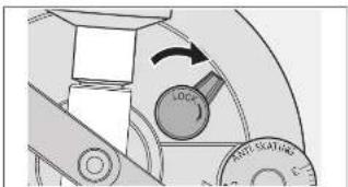 TECHNICS SL1000R - När justering av tonarmens hójd ár klar, lás tonarmen genom att vrida tonarmens lásved. - 1