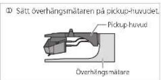 TECHNICS SL1000R - Justera overhanget. - 1