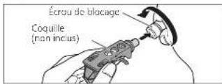 TECHNICS SL1000R - Fixation de la coquille - 1