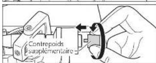 TECHNICS SL1000R - Fixation du contrepoids - 2