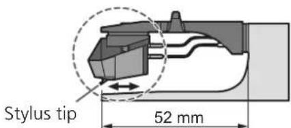 TECHNICS SL1210GR - Attach a cartridge (store-bought) tentatively. - 3