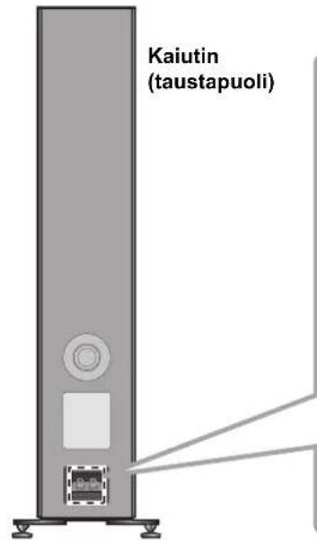 TECHNICS SBG90 - Kaiuttimen johtoen liittäminen - 1
