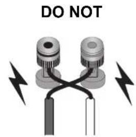 TECHNICS SBG90 - Connecting the speaker cables - 5