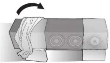 TECHNICS SBG90 - Cómo colocar las placas de asiento - 4