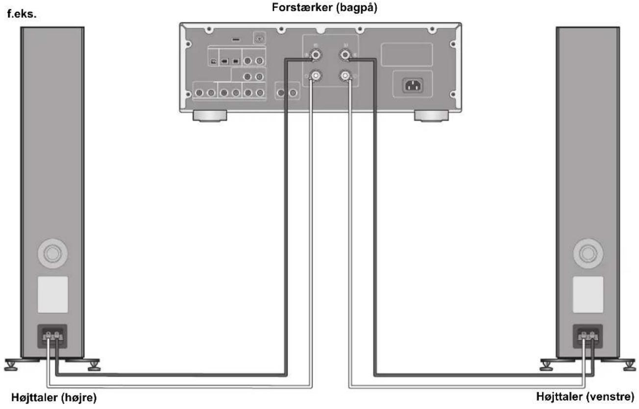 TECHNICS SBG90 - Tilslutning til af en forstaerker - 1