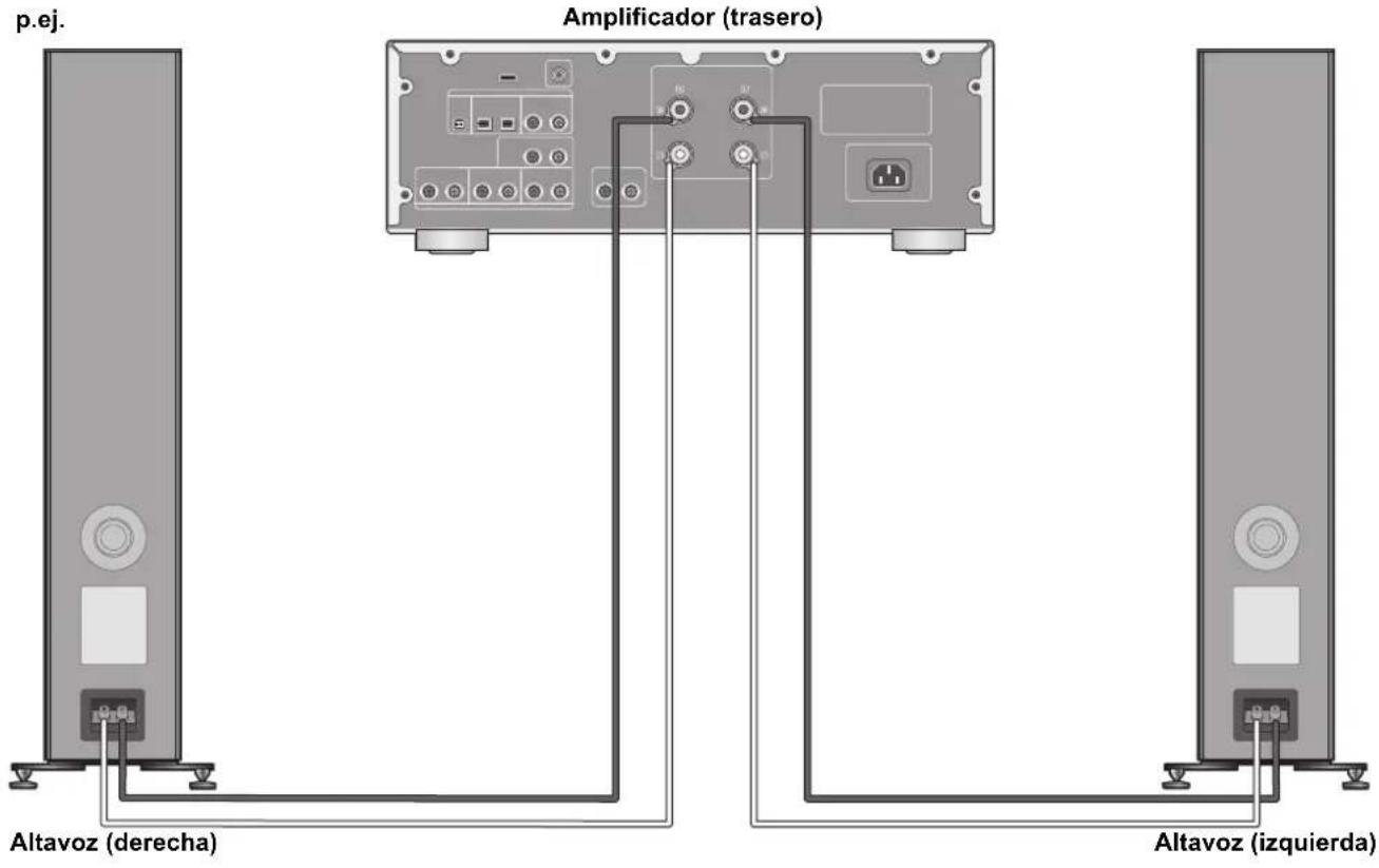 TECHNICS SBG90 - Conexión con un amplificador - 1