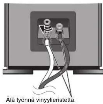 TECHNICS SBG90 - Kaiuttimen johtoen liittäminen - 3