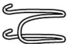 HITACHI W 6V3 - Hook (Code No. 950511) - 1