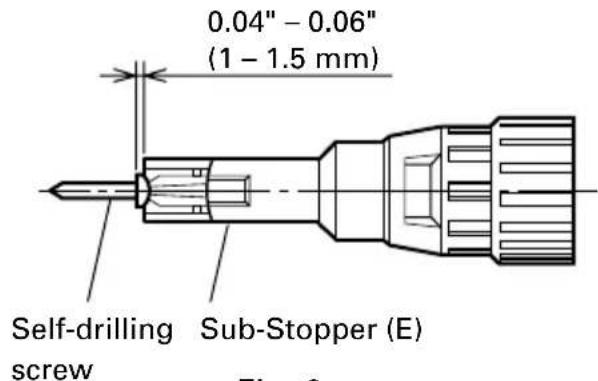 HITACHI W 6V3 - Mounting the bit - 1