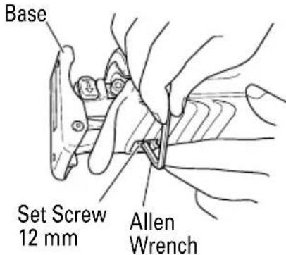 HITACHI CR 13V2 - Adjusting the base - 2
