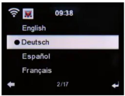 Imperial DABMAN i610 - Language - 1