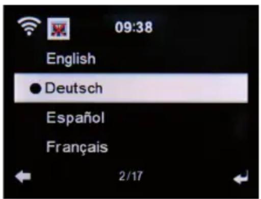 Imperial DABMAN i610 - Lingua - 1