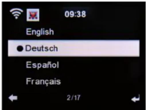 Imperial DABMAN i610 - Sprache - 1