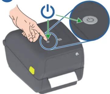 ZEBRA ZD220 - Power On and Print - 1