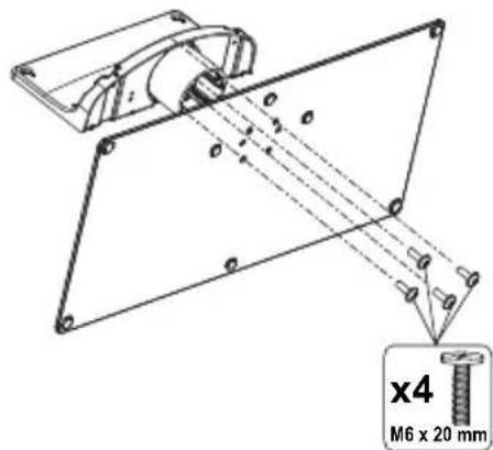 PANASONIC TX65GXW585 - Assembling the pedestal - 1