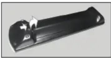 PANASONIC TX65GXW585 - Inserting the Batteries into the Remote - 1