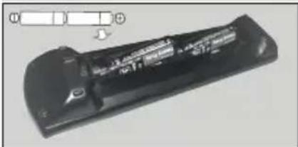 PANASONIC TX55GXW584 - Einlagen der Batterien in die Fernbedienung - 2