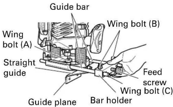 METABO M 12V2 - Guiding the router - 8