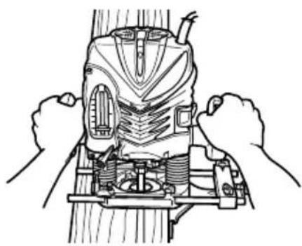 METABO M 12V2 - Guiding the router - 9