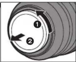 PANASONIC SR1635 - Attaching the Lens - 1