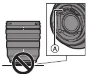 PANASONIC SR1635 - ■ Manipulación de la lente - 1