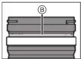 PANASONIC SR1635 - Um zwischen AF und MF umzuschalten, verschieben Sie den Fokusring Ⓐ nach vorn oder hinten (Fokuskupplungsmechanik). - 2