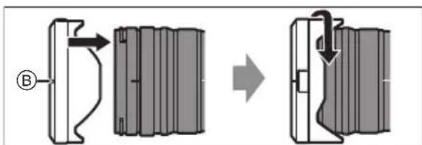 PANASONIC SR1635 - ■ Entfernen einer Gegenlichtblende - 2