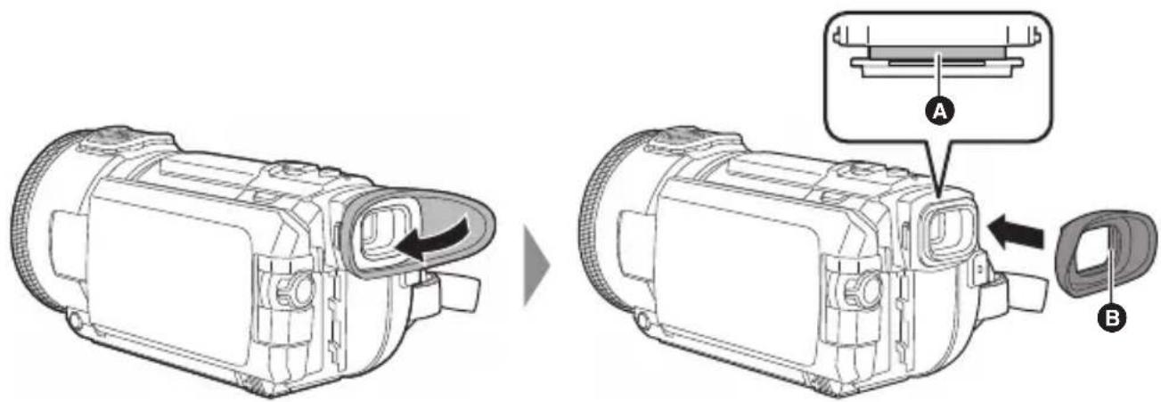 PANASONIC HCVX11 - ■ Installation/Retrait de l'œilleton (série v/série ) VXF1 - 1