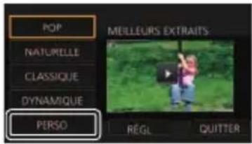 PANASONIC HCVX11 - ■ Pour configurer l'effet personnalisé - 1