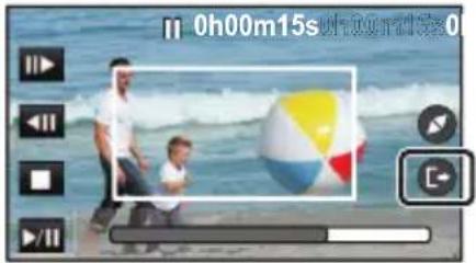 PANASONIC HCVX11 - Application de [Recadrage par Suivi manuel] - 2