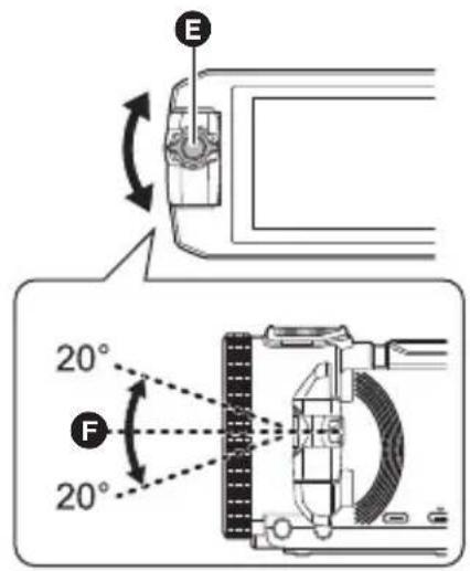 PANASONIC HCVX11 - Faites tourner la molette de la caméra secondaire afin de régler son angle haut/bas. - 1