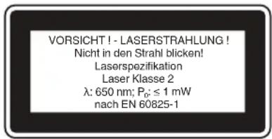 EINHELL TCMS 216 - Special information about the laser - 1