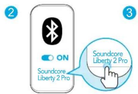 soundcore Liberty 2 Pro - Gedrag led-indicatielampjes (oordopjes) - 3