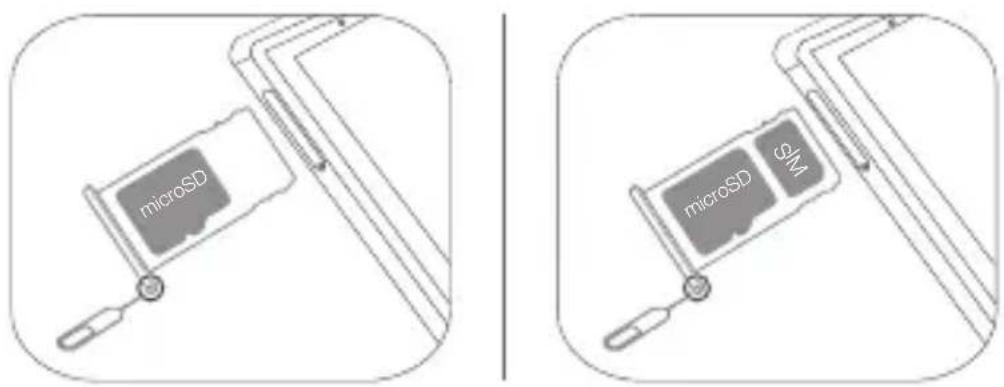 LENOVO Tab M7 - Installing cards - 1