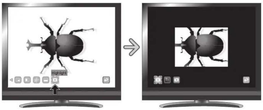 Elmo L12iD - Utilisation de la fonction surbrillance - 2
