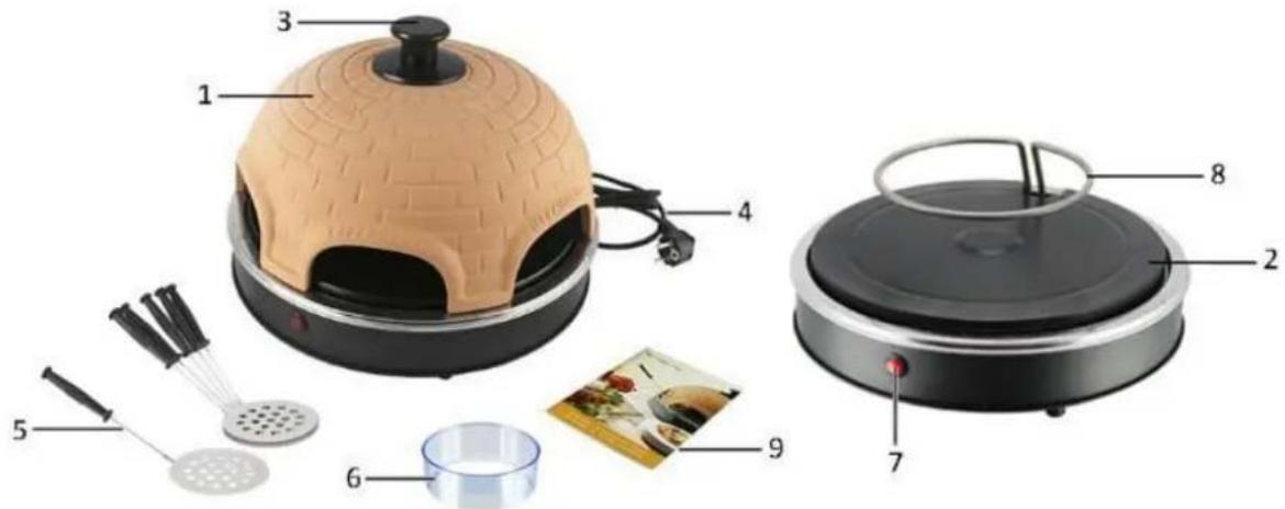 Emerio PO110450 - DESCRIPTION DES PIECES - 1