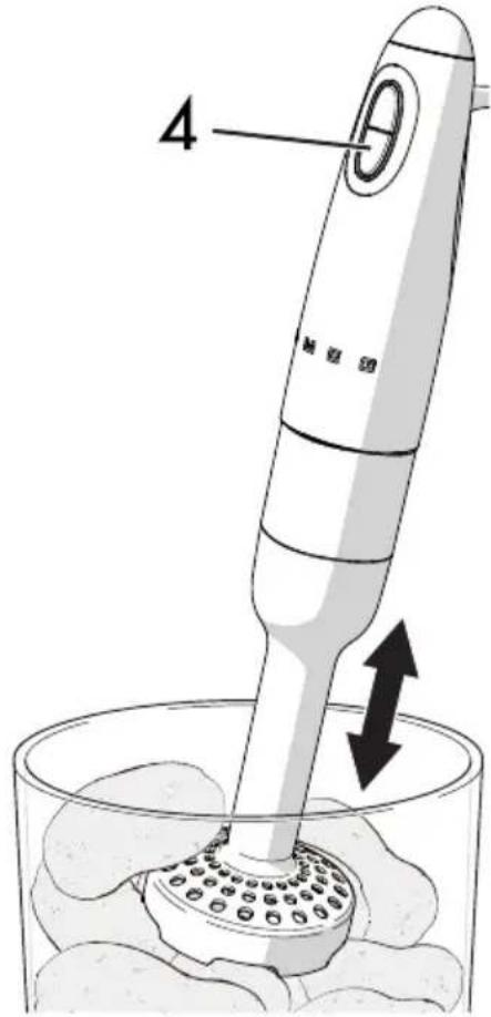 SMEG HBAC01 - Utilisation du presse-purée - 3