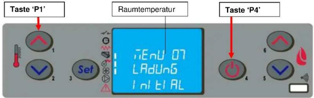 Cola Orion Acciaio - Menu 07 - Erste Pelletfüllung - 1