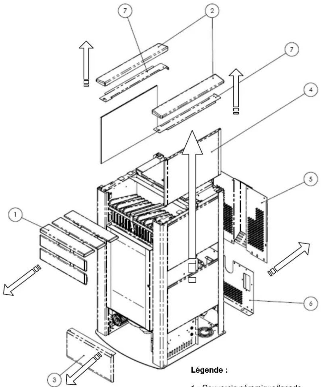 Cola Orion Acciaio - Dépose de l'habillage céramique - 1