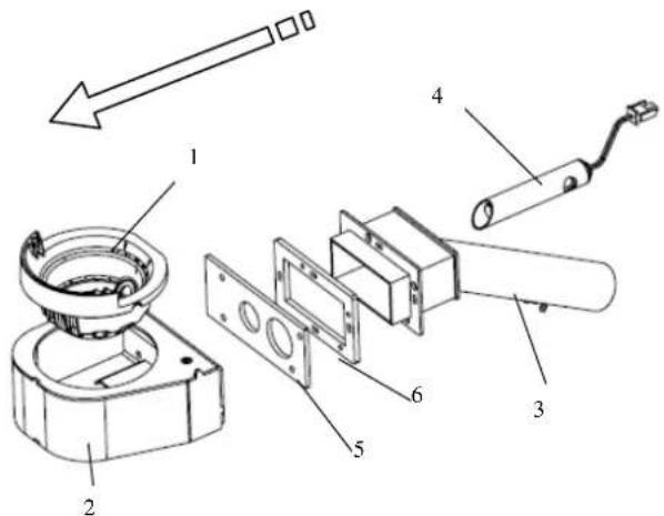 Cola Ellisse Canalizzabile - Exploded views of: - 1