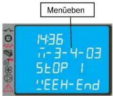 Cola Ellisse Canalizzabile - Menü 03 – Uhrenthermostat aktivieren - 6