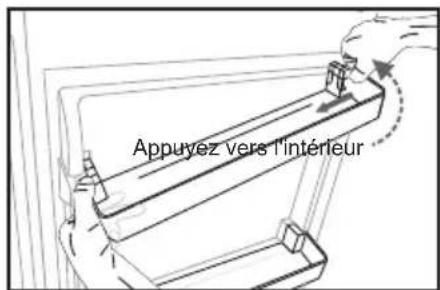 Infiniton FGCBB177 - Positionnement des étagères de la porte - 1