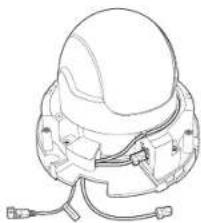 Hanwha XND6085V - Branchement du cable d'alimentation et du cable LAN - 3