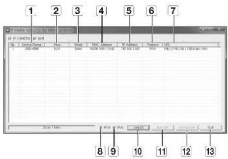 Hanwha XND6085V - BOUTONS UTILISÉS SOUS IP INSTALLER - 1