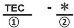 Infiniton TEC80 - Nomenclature - 1