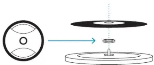 JAM Spun Out HXTT400 - COMO USAR O ADAPTADOR DE 45 RPM - 1