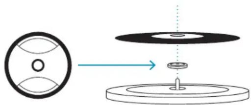 JAM Spun Out HXTT400 - UTILIZAREA ADAPTORULUI DE 45 RPM - 6