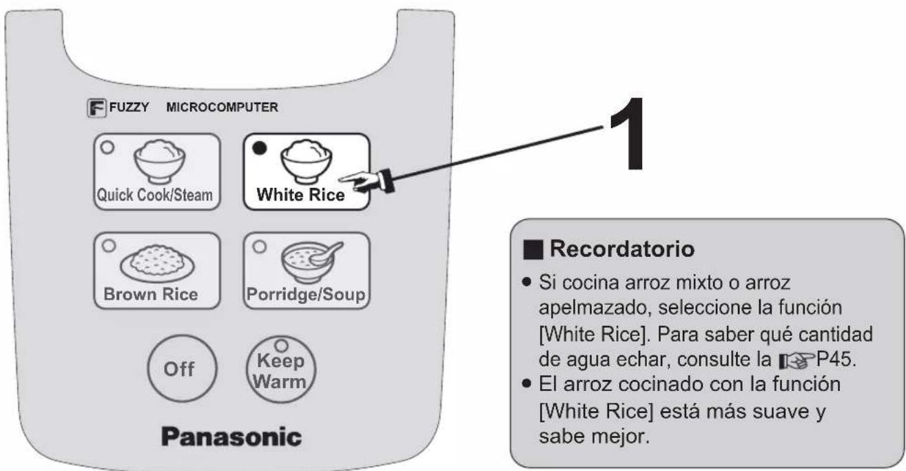 PANASONIC SRDF101 - Funciones Arroz blanco · Mantener caliente(White Rice · Keep Warm) - 1